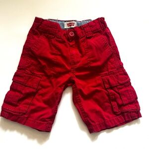 Levi's Kids Red Cargo Shorts